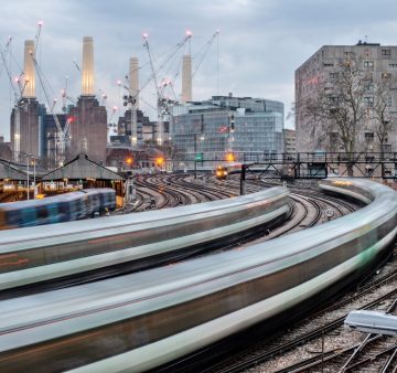 Picture of a train in London